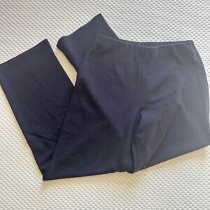 Eileen Fisher Wool Straight Leg Pant S PS SP Trouser Blue Capsule Minimalist